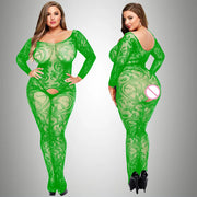 Women sexy Plus Size Fishnet Lingerie Sheer Body stockings Nightwear