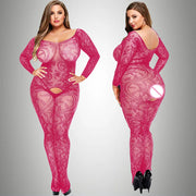 Women sexy Plus Size Fishnet Lingerie Sheer Body stockings Nightwear