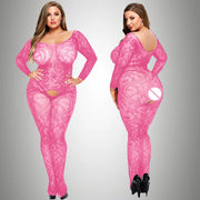 Women sexy Plus Size Fishnet Lingerie Sheer Body stockings Nightwear