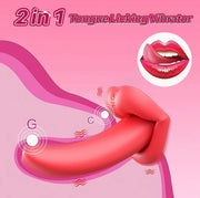 Remote Control Clitoral Mouth-Shaped Tongue Vibrator Adult Sex Toys