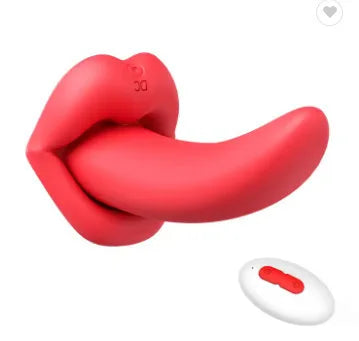 Remote Control Clitoral Mouth-Shaped Tongue Vibrator Adult Sex Toys