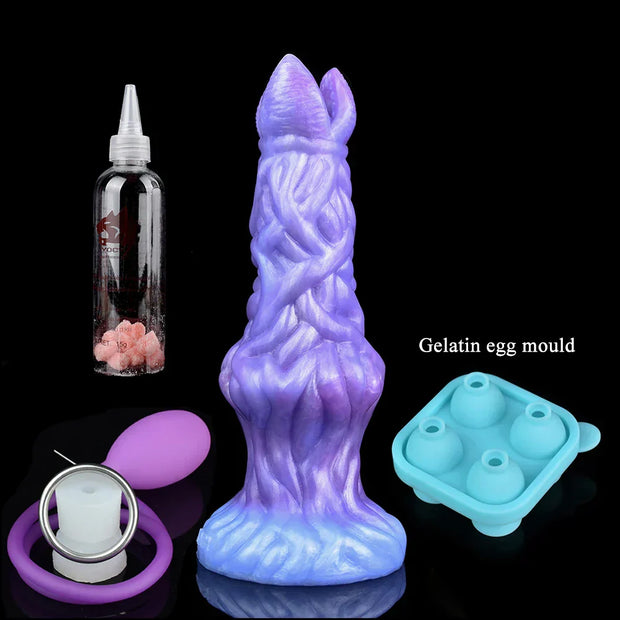 Alien Silicone Pneumatic Ovipositor Dildo with eggs