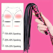 Pink Leopard Snakeskin PU Leather Whip, BDSM Slapping whip Sex Toy