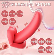 Remote Control Clitoral Mouth-Shaped Tongue Vibrator Adult Sex Toys