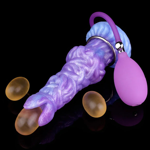 Alien Silicone Pneumatic Ovipositor Dildo with eggs