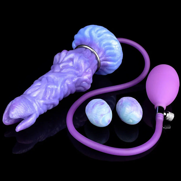 Alien Silicone Pneumatic Ovipositor Dildo with eggs