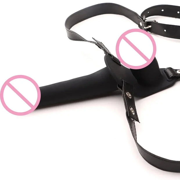 Harness Dual Ended Strap on Dildos for Lesbian Belt