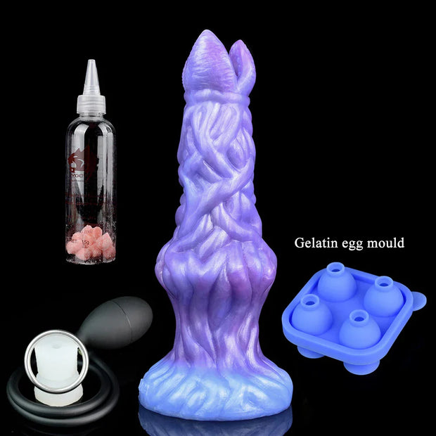 Alien Silicone Pneumatic Ovipositor Dildo with eggs