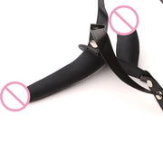 Harness Dual Ended Strap on Dildos for Lesbian Belt